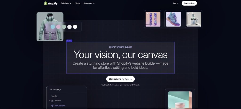 Shopify 顶级人工智能网站建筑