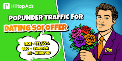 Do lançamento ao lucro: como ganhámos $1,036 com uma oferta Dating SOI no HilltopAds