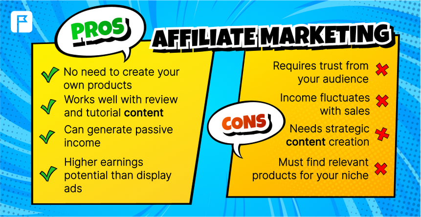 Prós e contras do marketing de afiliação marketing de afiliação - prós e contras