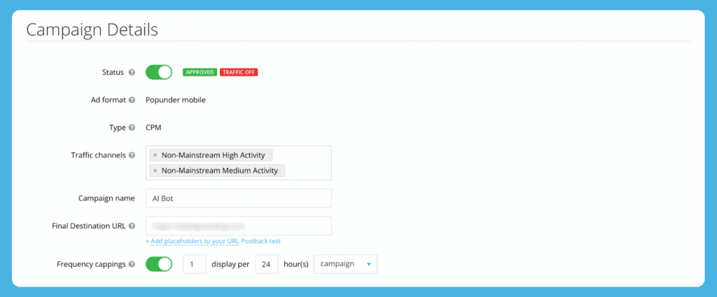 Bot_1 non mainstream Come la nostra campagna di bot AI non mainstream su HilltopAds ha prodotto un 300% ROI