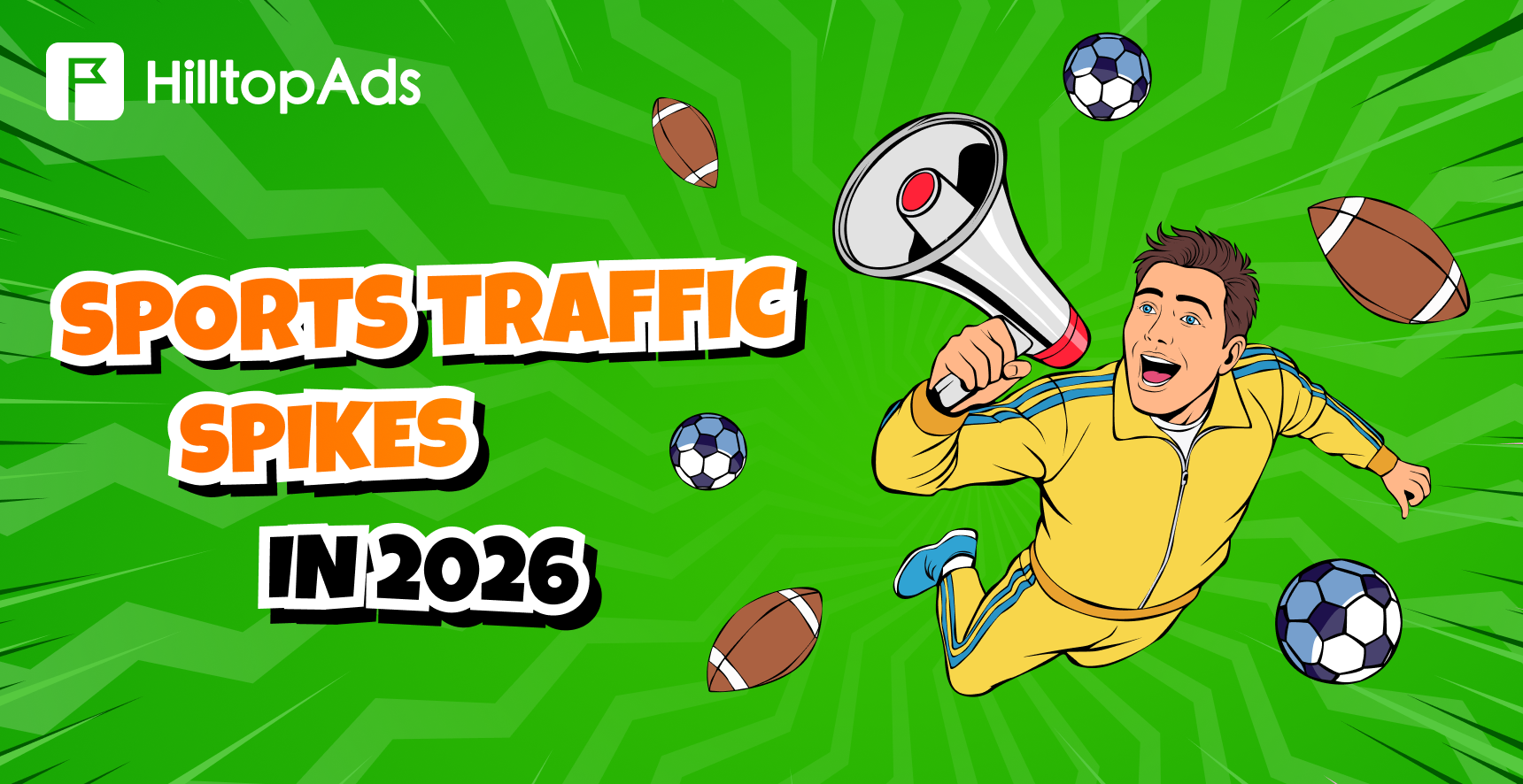 การเพิ่มขึ้นของทราฟฟิกกีฬาในปี 2026: วิธีที่ผู้โฆษณาและผู้เผยแพร่สามารถสร้างประโยชน์จากการแข่งขันกีฬา