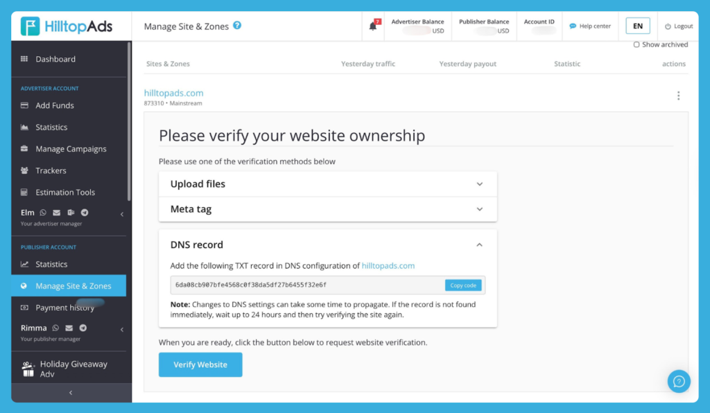 تحديثات منصة HilltopAds: ديسمبر 2025